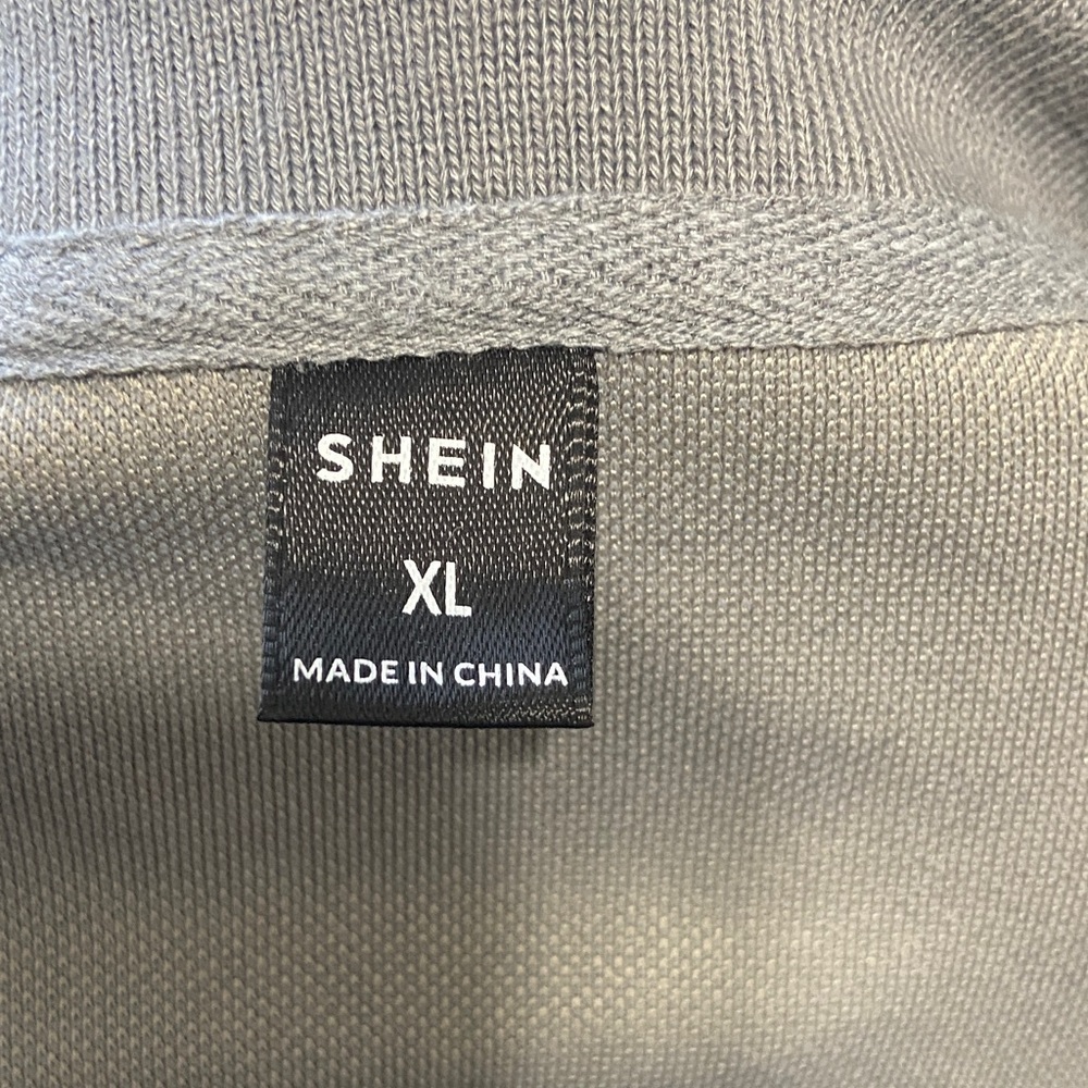 SHEIN XL Light Gray shirt